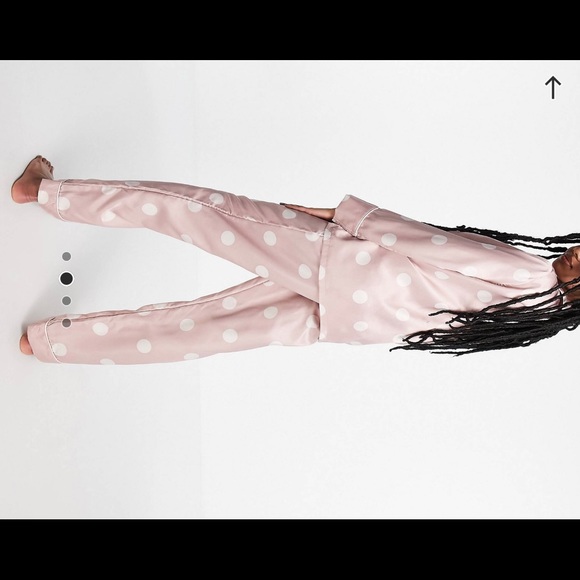 New look print satin pajama set in pink dot…brand new!! - Picture 2 of 8